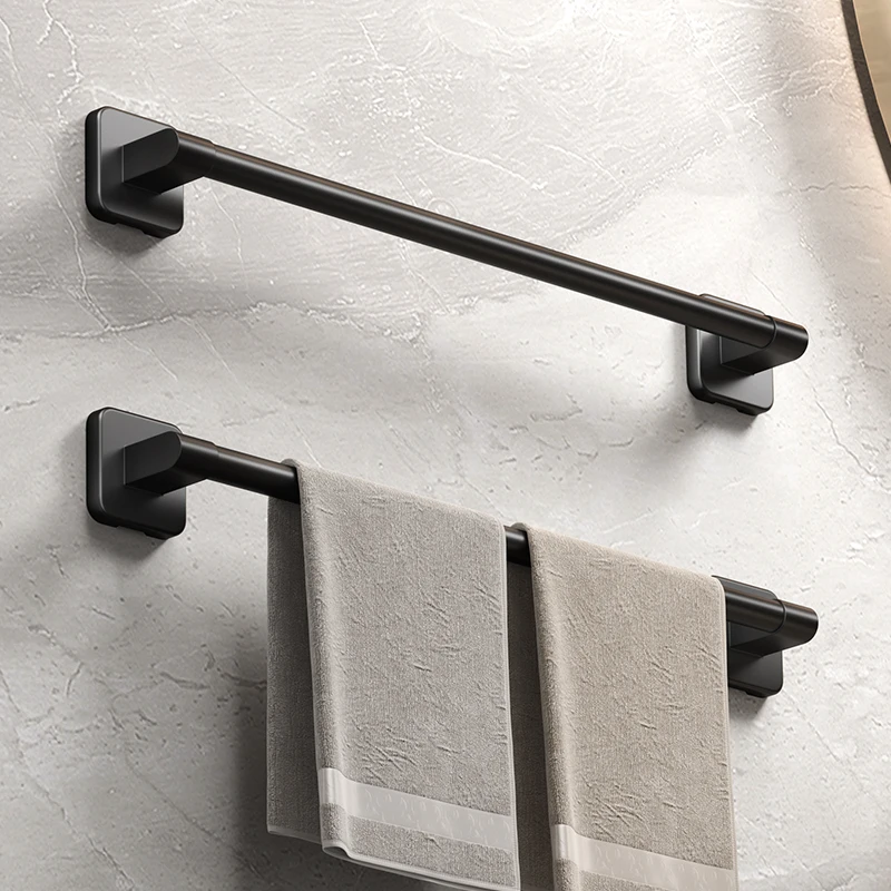 Self-Adhesive Aluminum Bathroom Towel Bar - Image 4