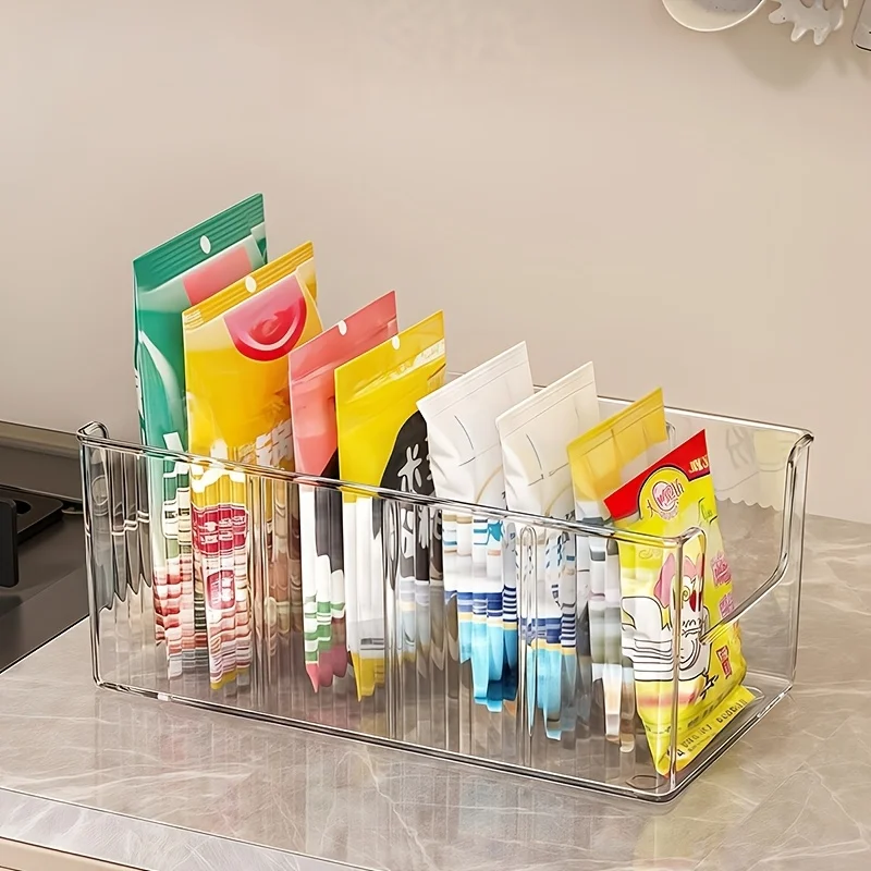 Clear Pantry Storage Box with Removable Dividers - Image 4