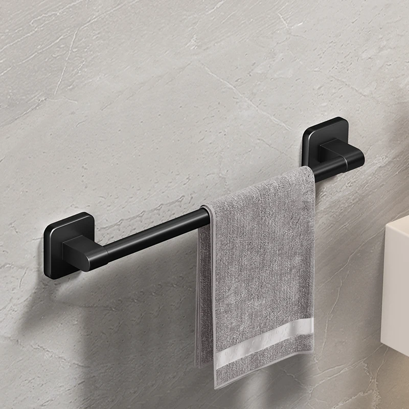 Self-Adhesive Aluminum Bathroom Towel Bar - Image 7
