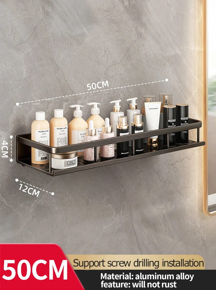 Wall-Mounted Aluminum Bathroom Shower Rack - Image 7