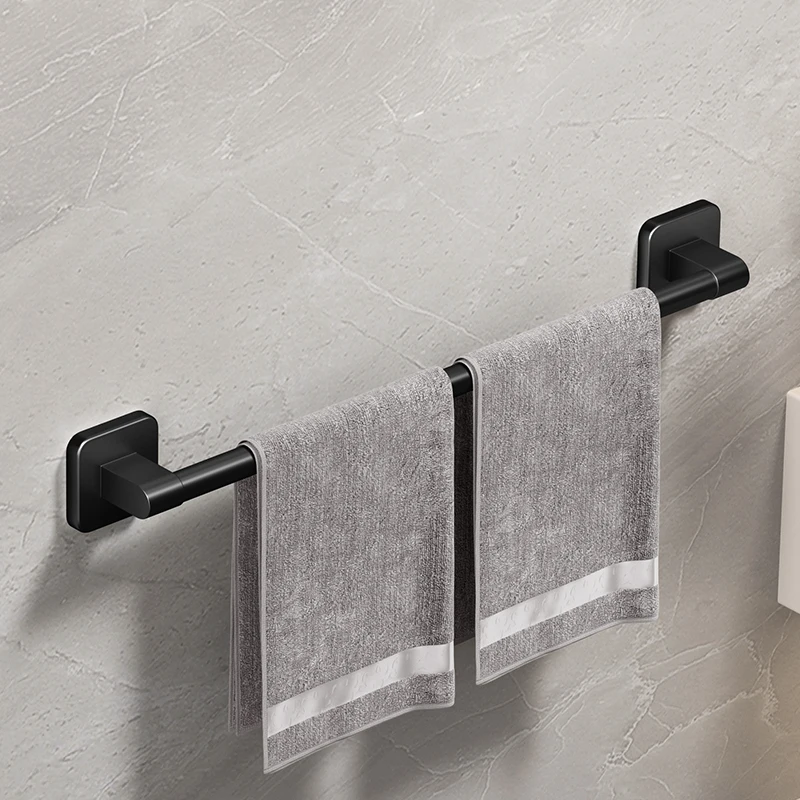 Self-Adhesive Aluminum Bathroom Towel Bar - Image 5