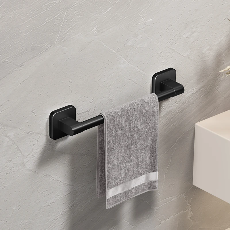 Self-Adhesive Aluminum Bathroom Towel Bar - Image 8