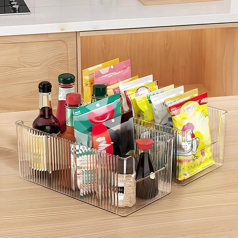 Clear Pantry Storage Box with Removable Dividers - Image 6