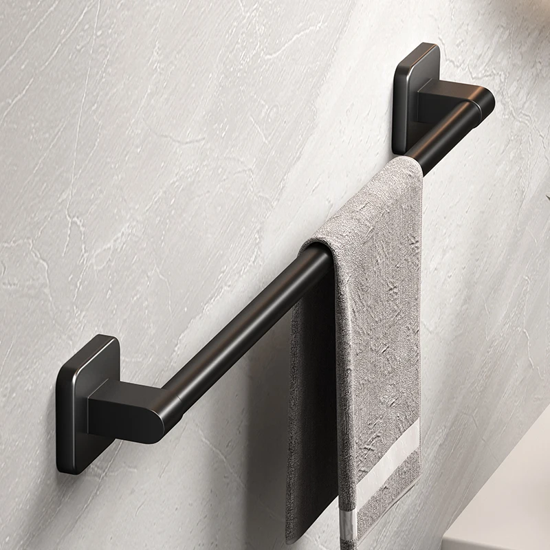 Self-Adhesive Aluminum Bathroom Towel Bar - Image 3